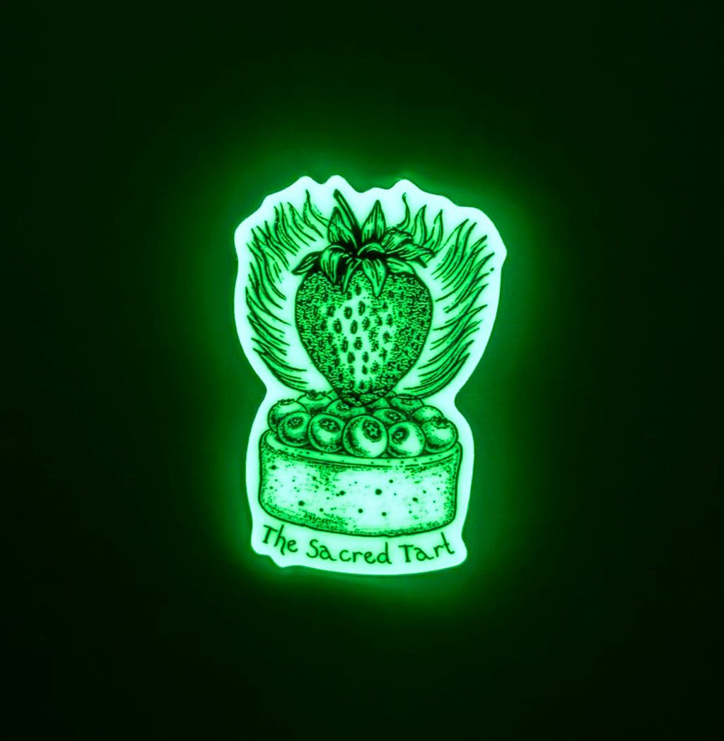 Sacred tart - Glow in the dark sticker