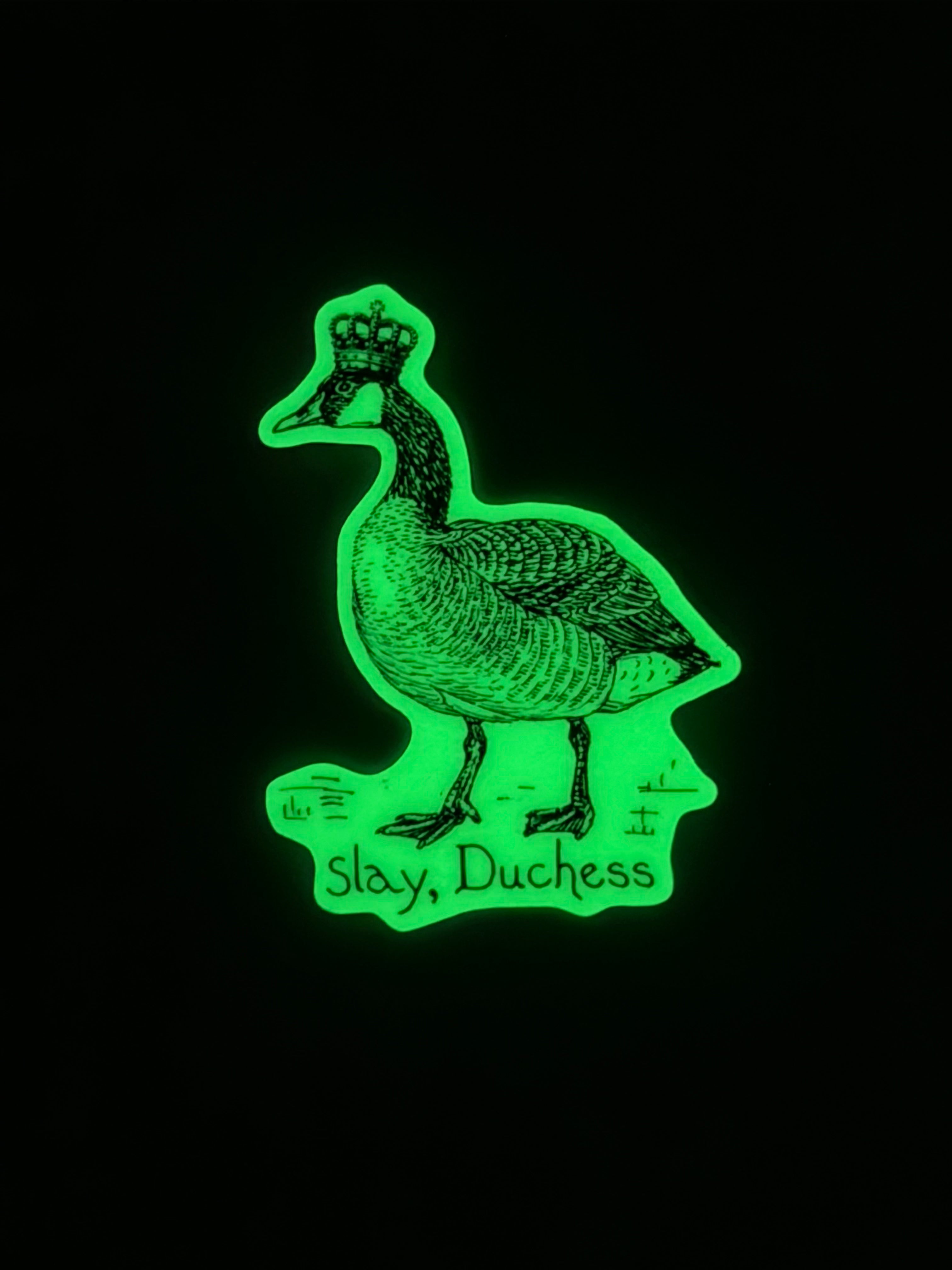 Goose royalty sticker - Glow in the dark