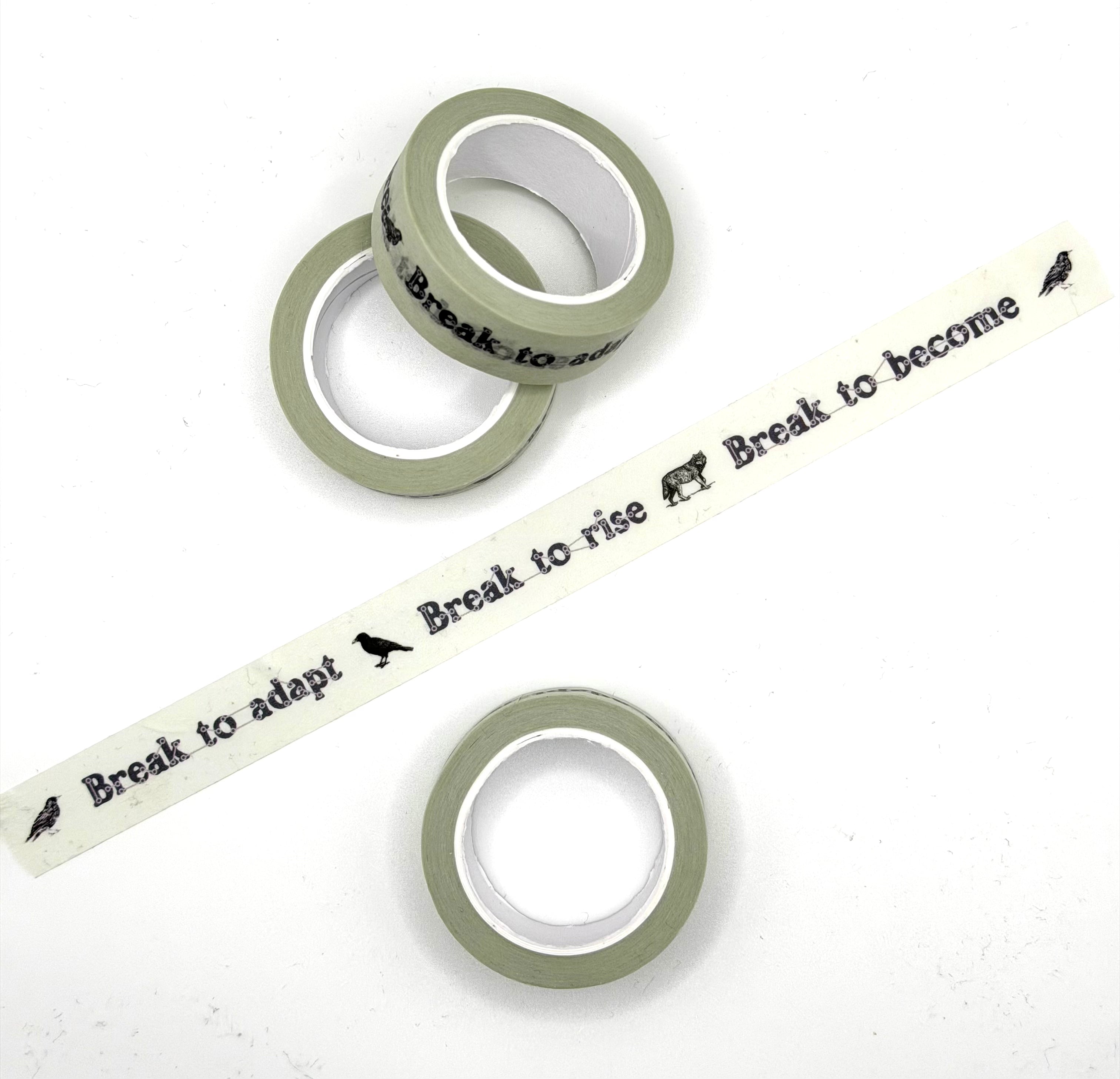 Break to become washi tape