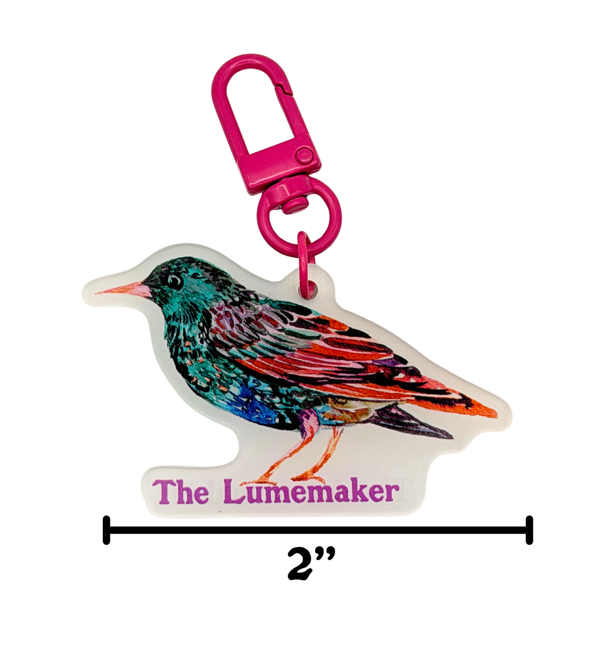 Acrylic keychain - Starling