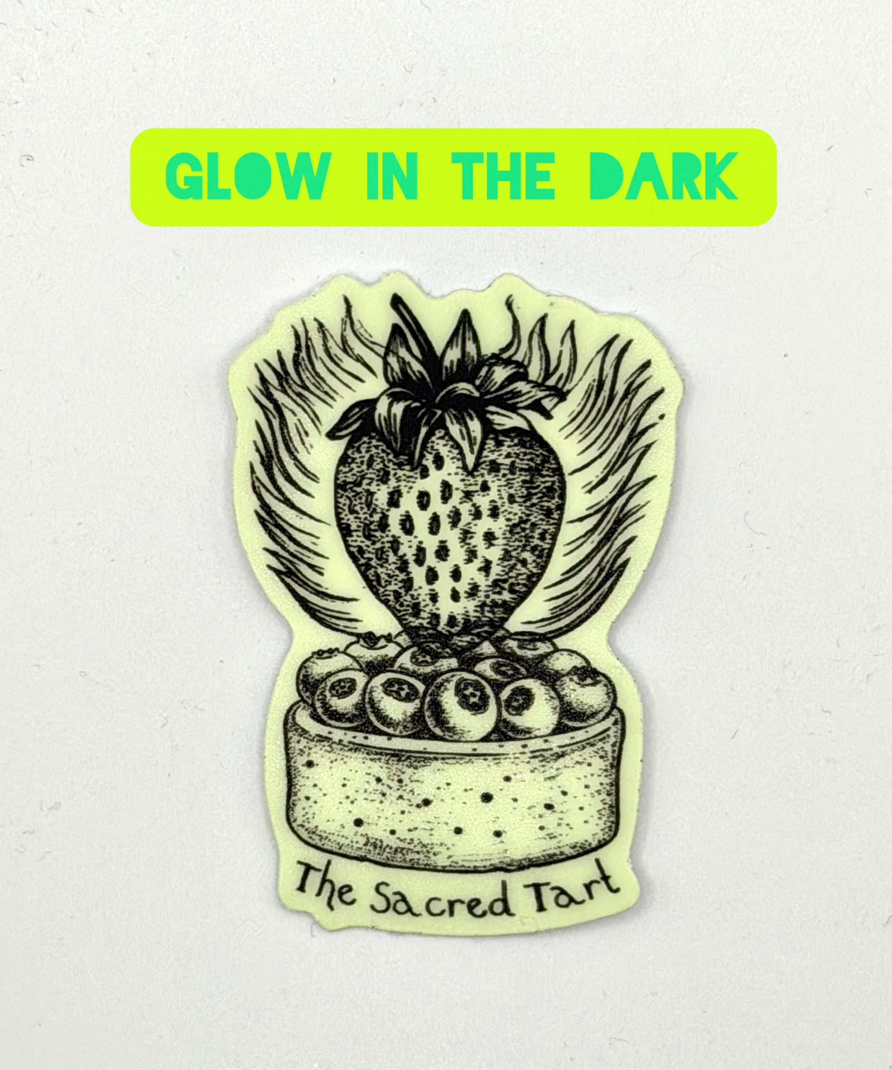 Sacred tart - Glow in the dark sticker