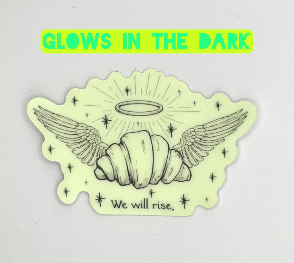 Holy croissant sticker - Glow in the dark